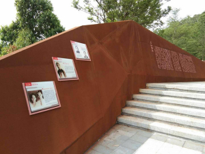 鱼台耐候钢挡土墙